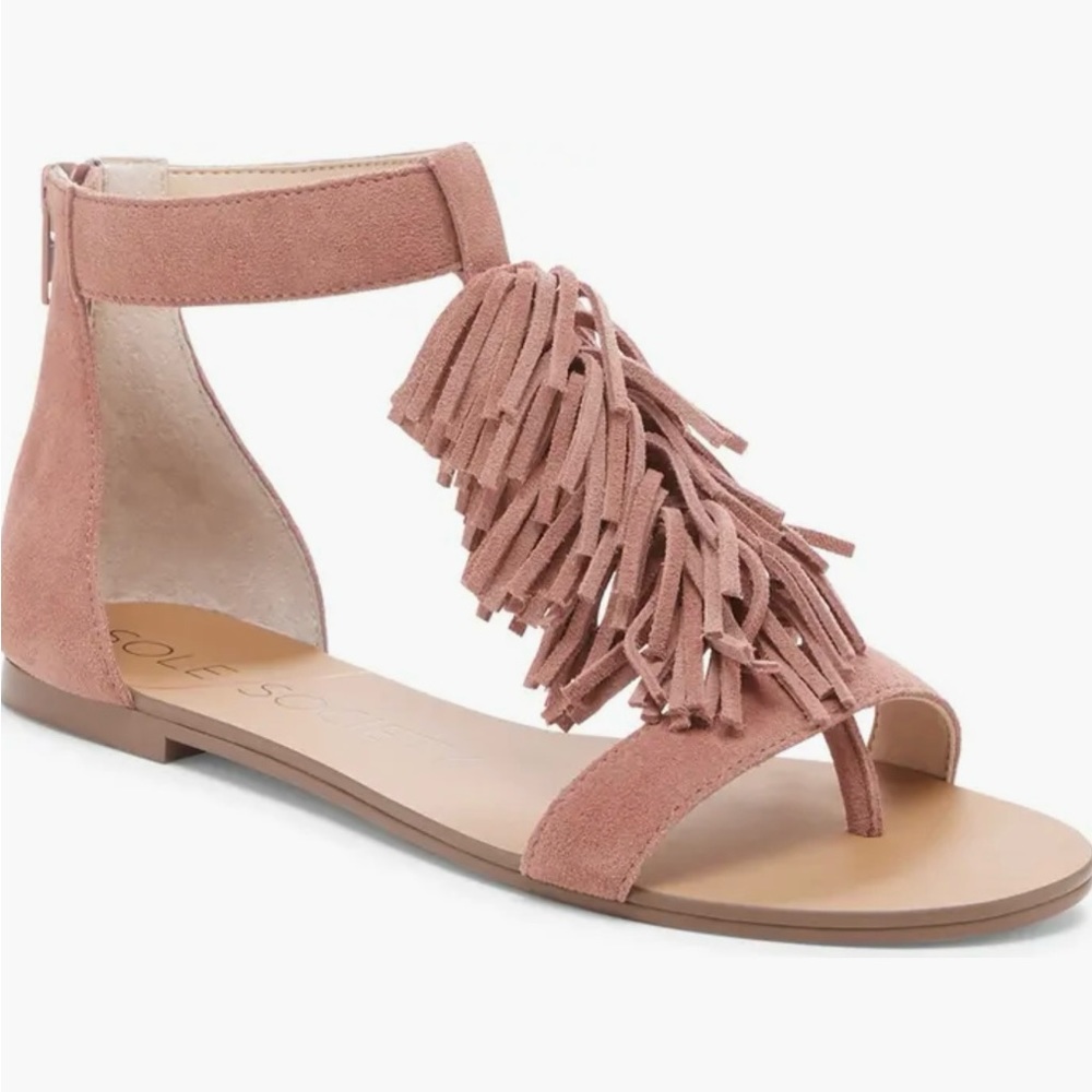 NWT *SOLE SOCIETY* Suede *KOA* Sandals … *MOD MAUVE* … Size: 8.5 M
